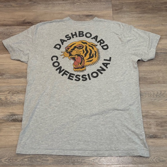 RARE VTG Y2K 2000’s Dashboard Confessional band graphic tshirt mens size L/XL - Picture 1 of 4